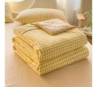 PEIHUODAN Couette D'été sans Housse, Lavable, Mélange De Coton Doux, Légère, À Imprimé Floral, pour Lit Simple, Double, King Size, Couverture D'été Matelassée Et Rafraîchissante (Couleur 8,150x200cm)