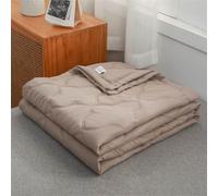 PEIHUODAN Couette Ete Legere Et Fine sans Housse Couverture D'été Imprimée Couleur Couette Ete Coton 1-2 Personne Lavable Dessus De Lits Et Couvre Lit (Marron,100x150cm)