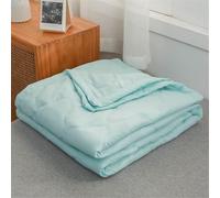 PEIHUODAN Couette Ete Legere Et Fine sans Housse Couverture D'été Imprimée Couleur Couette Ete Coton 1-2 Personne Lavable Dessus De Lits Et Couvre Lit (Vert,180x200cm)