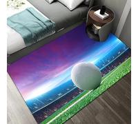 PEIHUODAN Tapis Football pour Chambre Garcon 3D Terrain de Foot Tapis Gaming Deco Chambre Adolescent Antiderapant Lavable Maillot Sport Tapis de Jeu Salon Sol (Couleur 5,120x160cm)