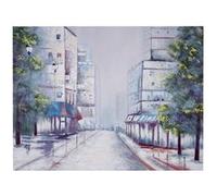 Peinture à huile peint à la main à 100% toile de décoration murale XL 120x90cm Multicolore G