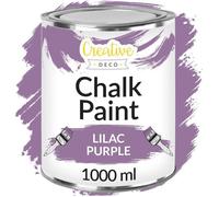 Creative Deco Peinture à la Craie Lilas | 1L | Mat et Lavable | Bois | Idéal pour Rénovation de Meubles | Chalk Paint | Ardoise Craie | Mur Intérieure