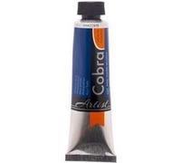 Cobra Artist Tube de couleurs à l'huile mélangeable à l'eau 40 ml - Bleu phtalo 570 - Haute pigmentation - Sans solvants - Résistance à la lumière +++.