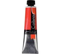 Peinture à l'huile - Cobra - Artist - Rouge Cadmium Moyen - 314 - Tube de 40ml Rouge