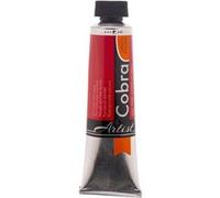 Peinture à l'huile - Cobra - Artist - Rouge Pyrrole Foncé - 345 - Tube de 40ml Rouge