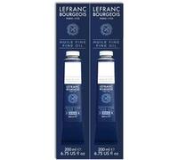 Lefranc Bourgeois Huile Fine Tube 200ml Duo Blanc De Titane Lot de 2