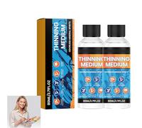 Peinture à l'huile Pigment Diluant,Pour Peinture Acrylique,Idéal Pour Diluant et Mélange,Spécial Nettoyage Décontamination,80ml*2pc