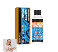 Peinture à l'huile Pigment Diluant,Pour Peinture Acrylique,Idéal Pour Diluant et Mélange,Spécial Nettoyage Décontamination,80ml