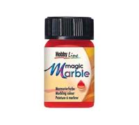 KREUL 73205 Magic Marble Peinture pour marbrure, 20 ML, Rouge