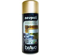 NESPOLI Aérosol peinture professionnelle effet chromé or 400 ml
