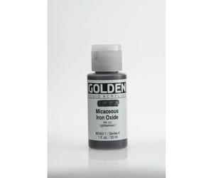 Peinture Acrylic Fluids Golden Iv 30ml Iridescent Oxyde Fer Mica.