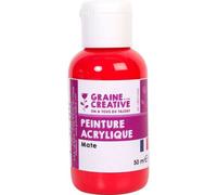 Peinture Acrylique 50ml Rouge Carmin