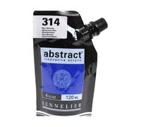 Peinture Acrylique Abstraite 120ml - Bleu Outremer 314, Bleu Foncé, Sennelier, De La Peinture Acrylique, Des Fournitures D'art