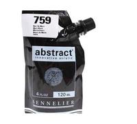 Peinture Acrylique Abstraite 120ml - Noir De Mars, 759, Noir, Sennelier