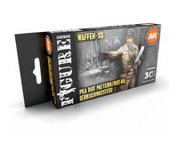 Peinture acrylique AK Interactive Waffen Ss 44 Dot Uniform Colors 3G Noir TU
