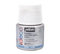 Pébéo Peinture acrylique opaque nacrée Argent 45 ml