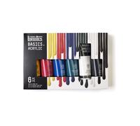 Peinture acrylique - - Basics Acrylic - Coffret 6 tubes de 118ml - Assortiment
