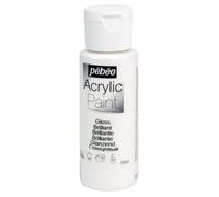 Peinture acrylique - Blanc - Brillant - Fluide - Tous supports - Loisirs créatifs - Pébéo - 59ml