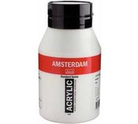 Royal Talens Amsterdam – Peinture acrylique Blanc de titane 105, finition satinée – 1 L