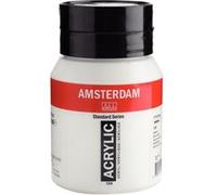 Amsterdam Peinture acrylique Standard – Blanc de zinc 104 – 500 ml – Haute résistance à la lumière