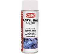 Peinture acrylique blanc mat 400 ml CRC RAL 9010