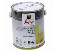 Peinture acrylique Blanc mat Jafep 2,5 L