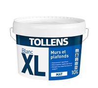 Peinture acrylique blanc mat Tollens 10 litres