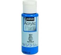 Peinture acrylique - Bleu caraïbes - Mat - Fluide - Tous supports - Loisirs créatifs - Pébéo - 59ml Bleu