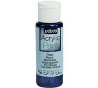 Peinture acrylique - Bleu nuit - Nacré - Fluide - Tous supports - Loisirs créatifs - Pébéo - 59ml Bleu