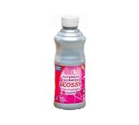 Peinture acrylique lefranc bourgeois glossy fluide brillante indélébile multi-supports argent flacon 500ml