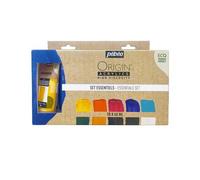 Peinture Acrylique - Coffret 10 Couleurs - Tubes 60ml - Haute Viscosité - Pébéo - Origin Acrylics