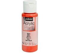Peinture acrylique - Corail - Mat - Fluide - Tous supports - Loisirs créatifs - Pébéo - 59ml
