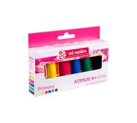 Peinture Acrylique - Couleurs Primaires - 6 Tubes De 12ml - Talens Art Creation