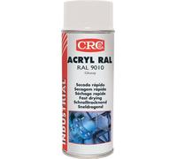 Peinture acrylique CRC Aérosol - Blanc brillant - 520ml/400ml