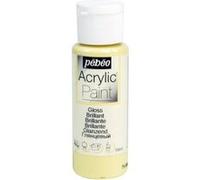 Peinture acrylique - Crème - Brillant - Fluide - Tous supports - Loisirs créatifs - Pébéo - 59ml