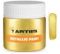 Peinture acrylique dorée - LEHRING - Effet métallique brillant - Haute couverture - 50 ml - Utilisation polyvalente