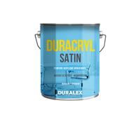 Peinture acrylique Duracryl Satin DX 61 blanc impérial 15 L DURALEX 111100207