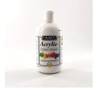 Peinture Acrylique en bouteille blanc 500ml - Amt