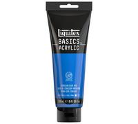 Liquitex 88700219 Basics - Peinture acrylique, peinture artistique monopigmentée, résistante à la lumière, qualité archive, finition satinée, tube de 250 ml - Bleu De Ceruleum Imitation