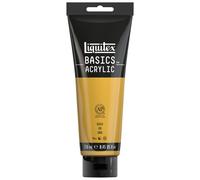 Liquitex Peinture acrylique Basics 88700241 – monopigmentée, finition satinée – tube 250 ml Or