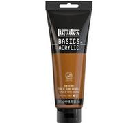 Liquitex 88700227 Basics - Peinture acrylique, peinture artistique monopigmentée, résistante à la lumière, qualité archive, finition satinée, tube de 250 ml - Terre De Sienne Naturelle