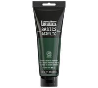 Liquitex 88700239 Basics - Peinture acrylique, peinture artistique monopigmentée, résistante à la lumière, qualité archive, finition satinée, tube de 250 ml - Vert De Hooker Permanent Imitation