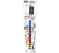 Pebeo Studio Peinture acrylique Lot de 30 x 20 ml & 2 x 100 ml Déplie Ensemble