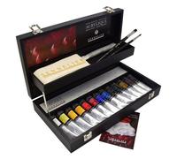 Peinture Acrylique Extra,Fine Coffret Bois Noir 13 X 60 Ml