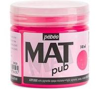 Peinture acrylique - Extra mate - Rose fluo - 256028 - Pébéo Mat Pub - 140ml Rose