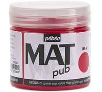 Peinture acrylique - Extra mate - Rouge magenta - 256006 - Pébéo Mat Pub - 140ml Rouge