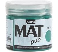 Peinture acrylique - Extra mate - Vert canard - 256014 - Pébéo Mat Pub - 140ml Vert