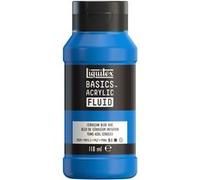 Peinture acrylique - Fluide - Bleu ceruléum - 470 - Liquitex - Basics Acrylic fluid - 118ml Bleu