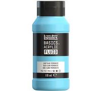 Liquitex Peinture acrylique Basics Fluid, séchage rapide, 118ml, bleu clair permanent
