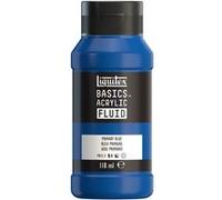 Peinture acrylique - Fluide - Bleu primaire - 420 - Liquitex - Basics Acrylic fluid - 118ml Bleu